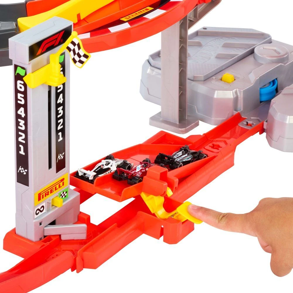 Mattel HOT WHEELS lenktynių trasa – Downhill Circuit Race (JMC90)