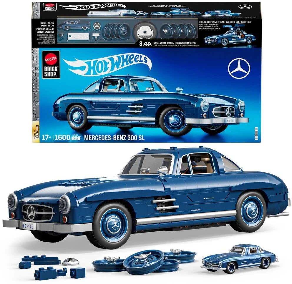 MATTEL BRICK SHOP HOT WHEELS konstruktorius – Mercedez Benz 300 SL (HWW25)