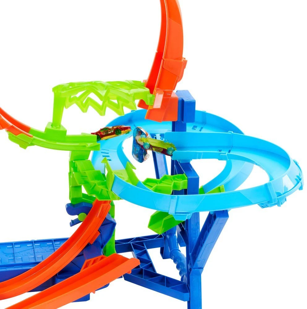 Mattel HOT WHEELS kaskadinė trąsa – Avarija ore (JFD12)