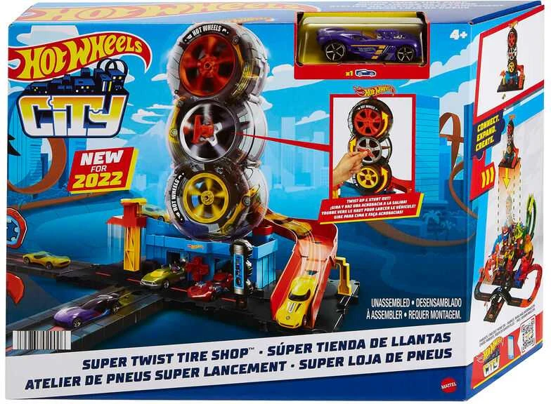 Mattel Hot Wheels rinkinys „Besisukanti padangų gamykla“