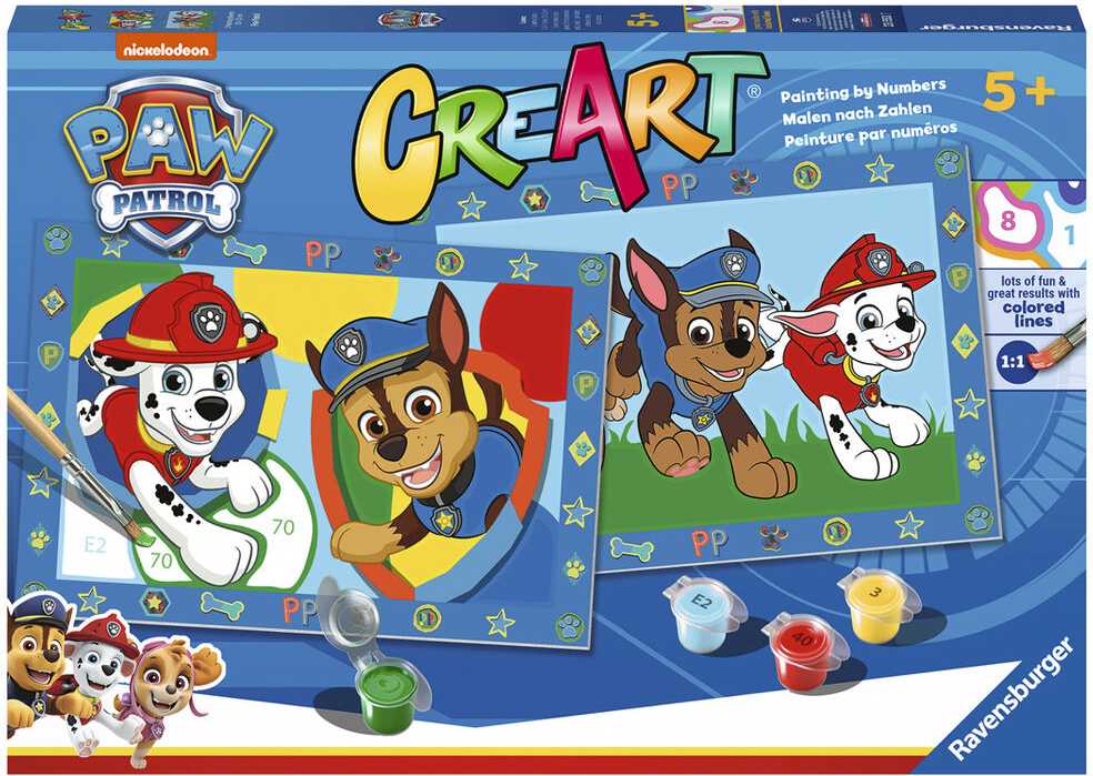 Dėlionė Ravensburger RAV CreArt vaikams Junior:Psi Patrol 23553