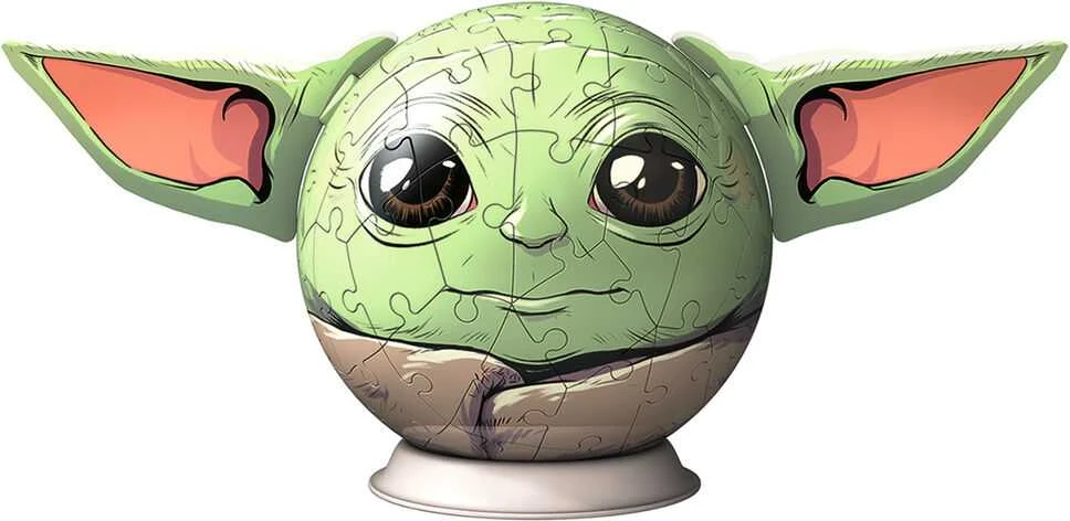 Ravensburger 3D Dėlionė 77 vnt. - Star Wars kamuolys - Grogu