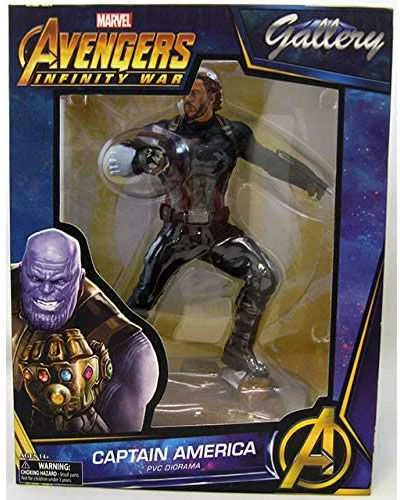 Nezatříděno „Diamond Select“ „Marvel Avengers 3“ Kapitono Amerikos statula 23 cm