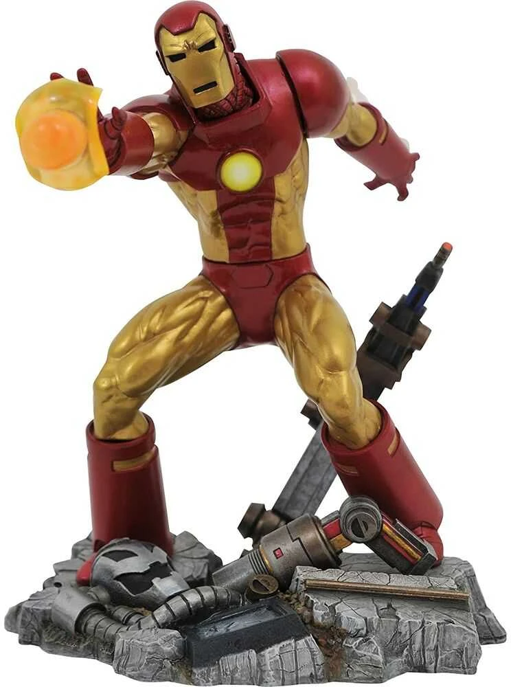 Diamond Select Marvel Gallery Comic Iron Man Figure 23cm