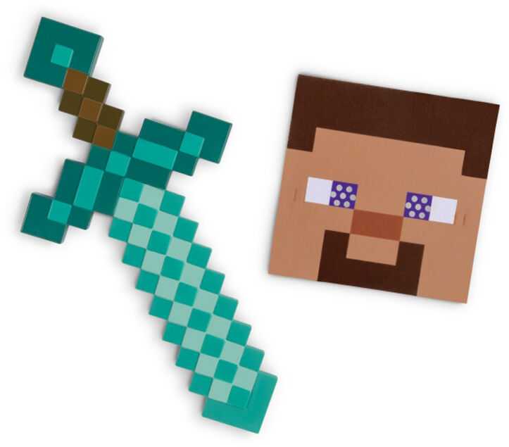 Disguise Minecraft Mask + sword