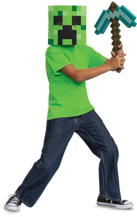 Suknelė Disguise "Minecraft" kirtiklio ir kaukės rinkinys