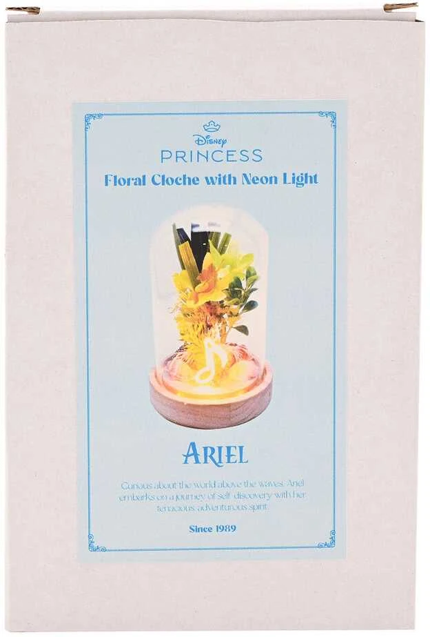 Widdop Co Disney Princess Ariel florals in a clonche with neon light