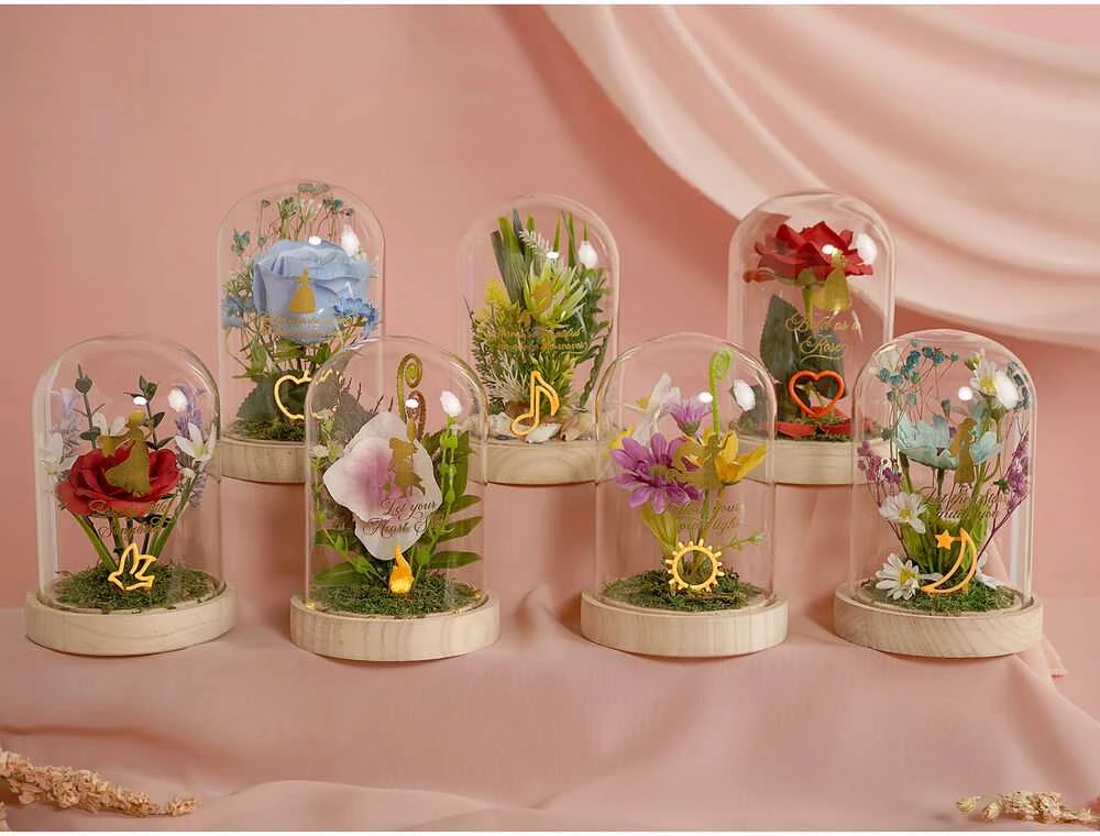 Widdop Co Disney Princess Ariel florals in a clonche with neon light
