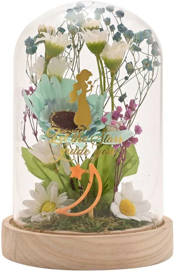 Widdop Co Disney Princess Jasmine florals in a clonche with neon light