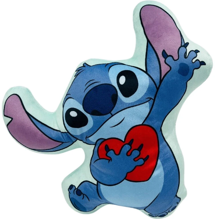 Stitch pagalvė su raudona širdele