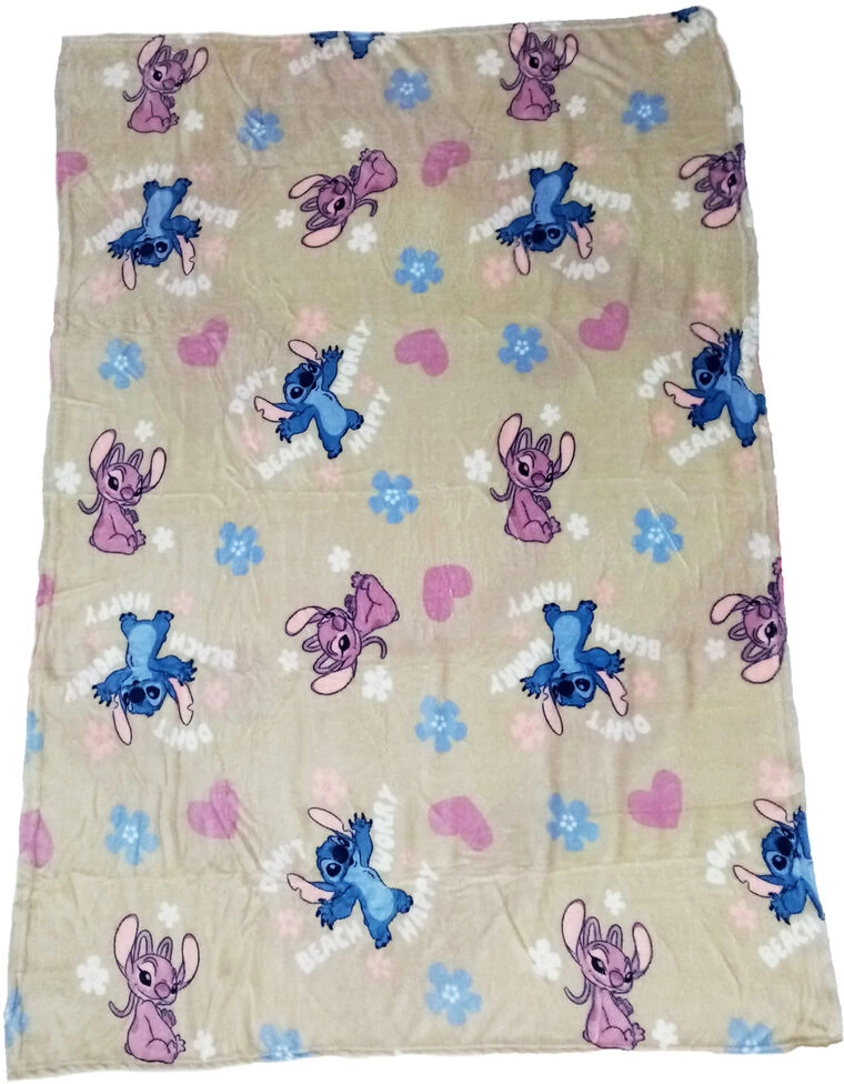 Disney Stitch coral blanket 110x150cm