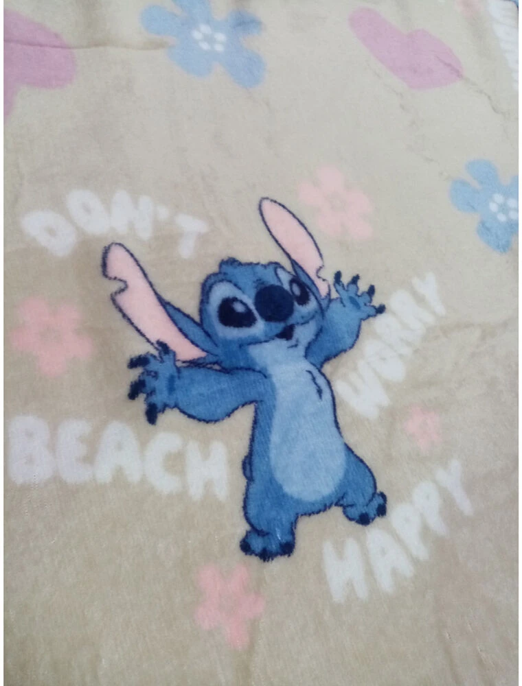 Disney Stitch coral blanket 110x150cm