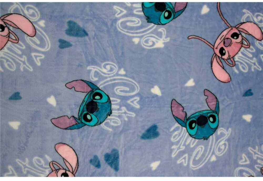 Disney Stitch Coral hooded blanket 120x150cm