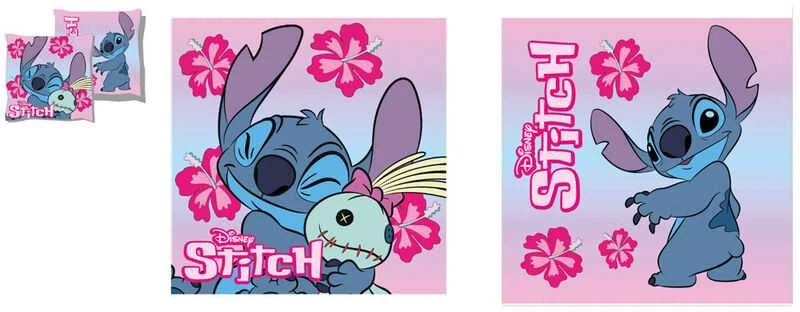 Stitch pagalvėlės su gėlių raštais