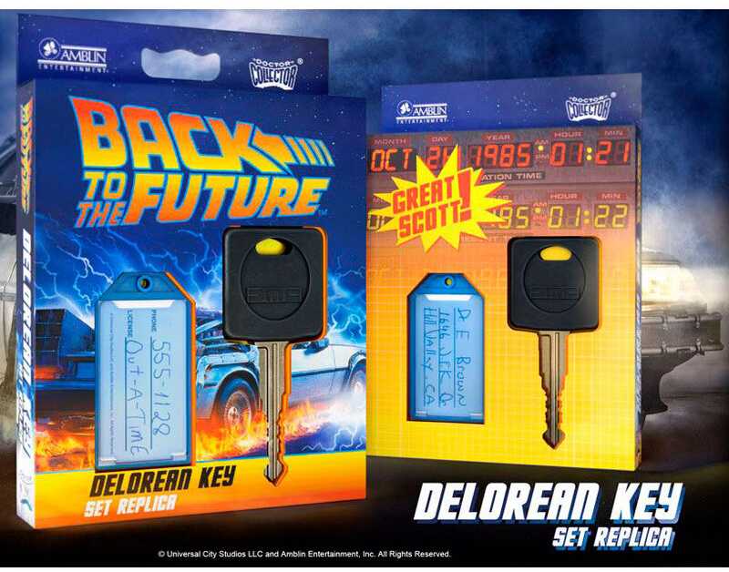 Doctor Collector Back to the Future Delorean key replica