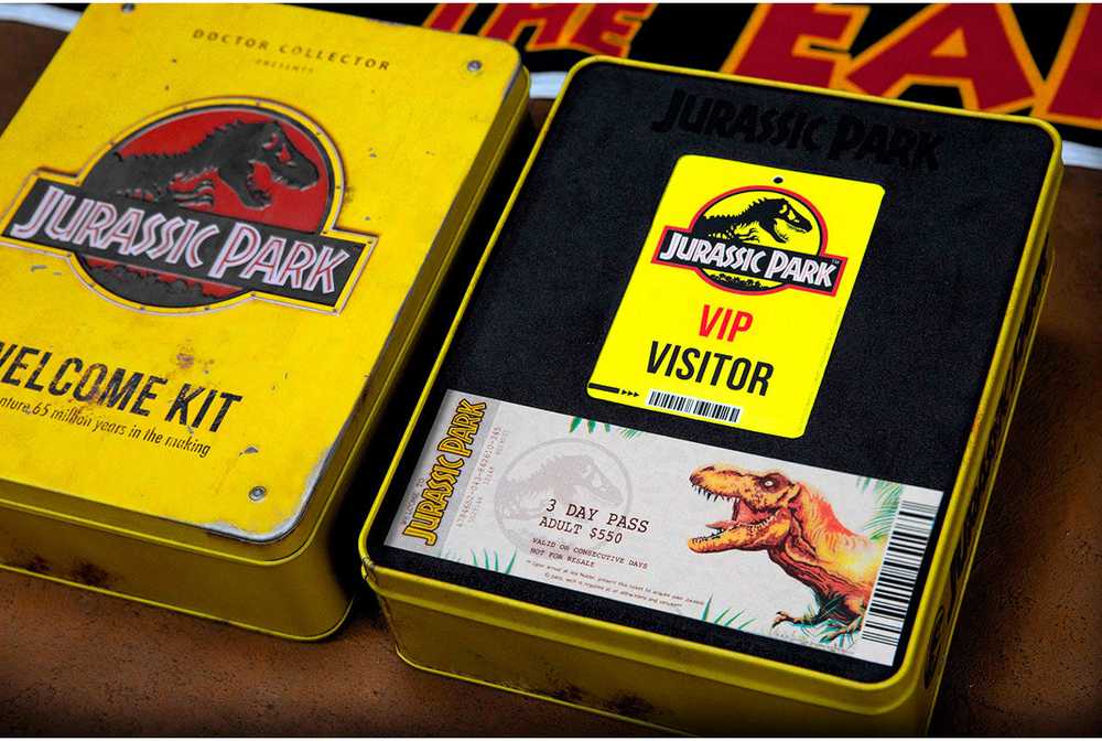 Doctor Collector Jurassic Park Welcome Kit Standard metal box replica
