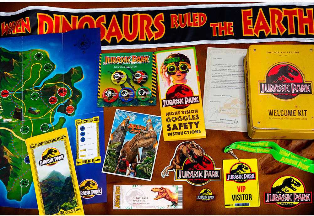 Doctor Collector Jurassic Park Welcome Kit Standard metal box replica