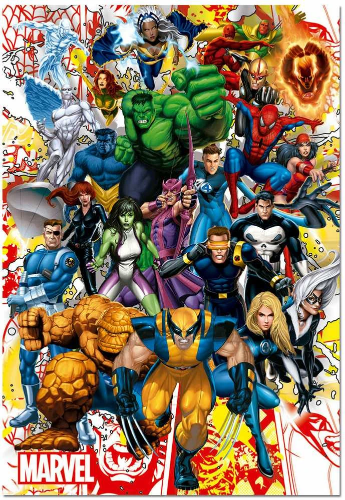 Educa dėlionė 500 vnt. - Marvel herojai