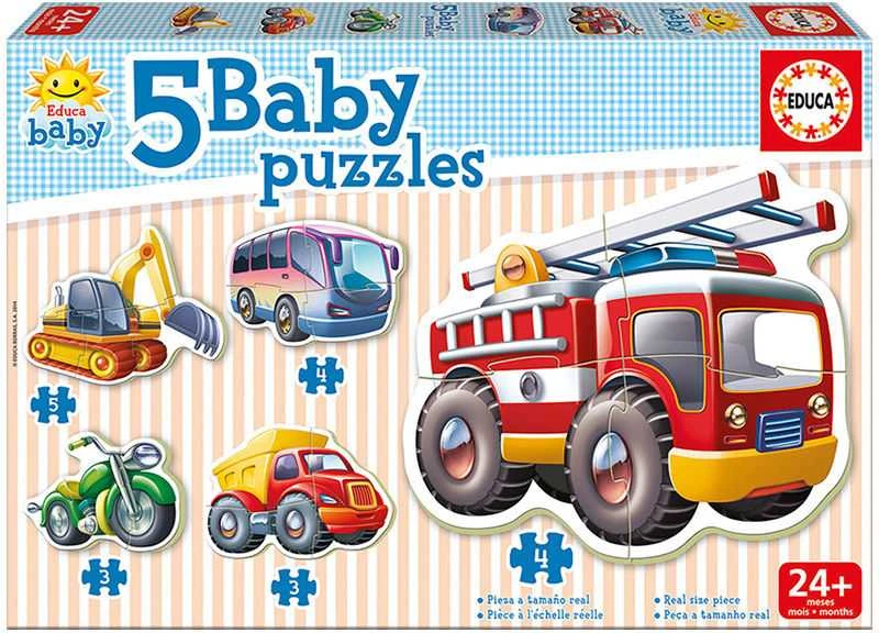 Pirmoji dėlionė EDUCA Baby Transportas 14866