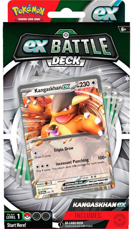 Kolekcionuojamos Kortelės - Pokémon TCG: Battle Deck Kangaskhan Ex 60-Card Deck