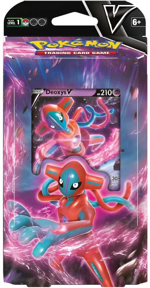 English Pokemon Deoxys vs Zeraora V Battle Deck playing cards