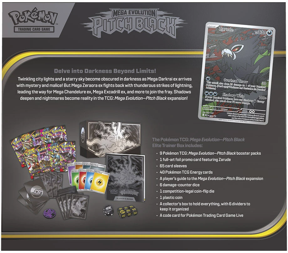 The Pokemon Pokemon TCG: Mega Evolution - Pitch Juodas - Elite Trainer Box