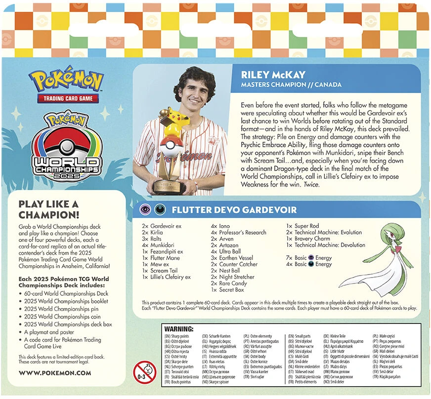 The Pokemon Pokemon TCG - World Champions Decks - Riley McKay - "KSI's Gardevoir"