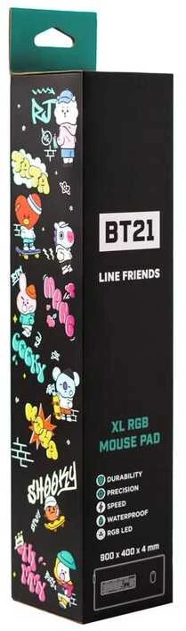 Kilimėlis BT21 - Plaukų šalinimo / be narvelio XXL su LED langeliu (90 x 40 cm)