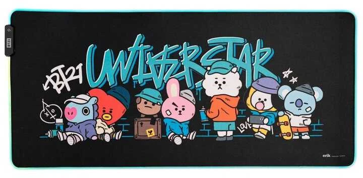 Kilimėlis BT21 - Plaukų šalinimo / be narvelio XXL su LED langeliu (90 x 40 cm)