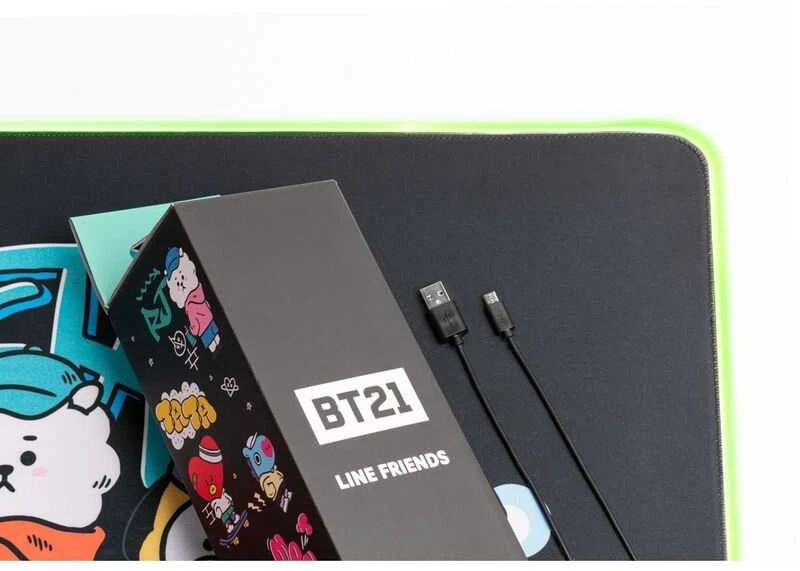 Kilimėlis BT21 - Plaukų šalinimo / be narvelio XXL su LED langeliu (90 x 40 cm)