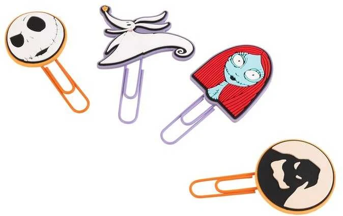 Nightmare Before Christmas metaliniai lapų spaustukai