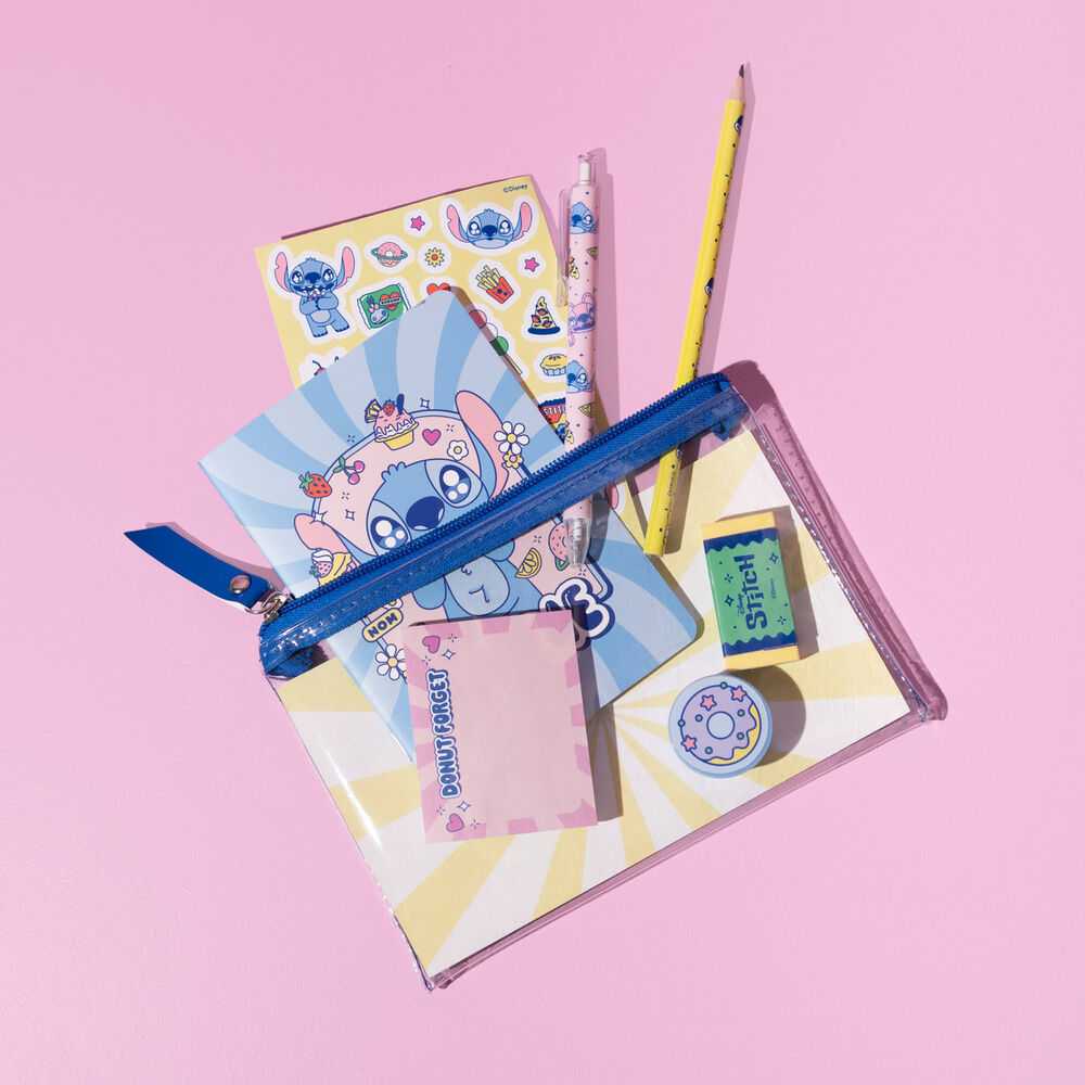 ERIK Stitch Disney - Rinkinys piśmienniczy su kolekcji Foodie (8 dalys) (SBP001)