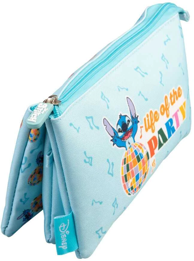 Disney Stitch - 3 skyrių pieštuko dėklas iš „Waves“ kolekcijos
