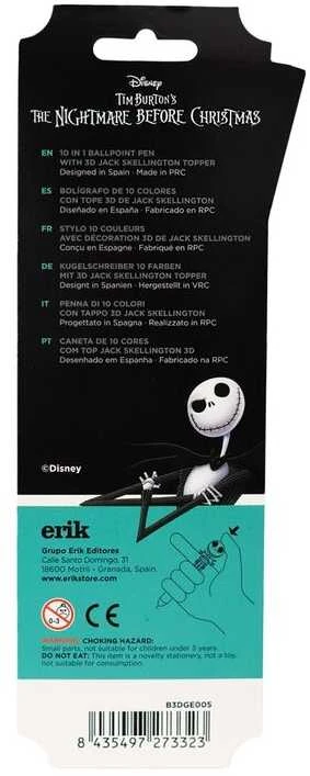 ERIK Disney the Nightmare Before Christmas Jack Skellington 10 colours 3D pen