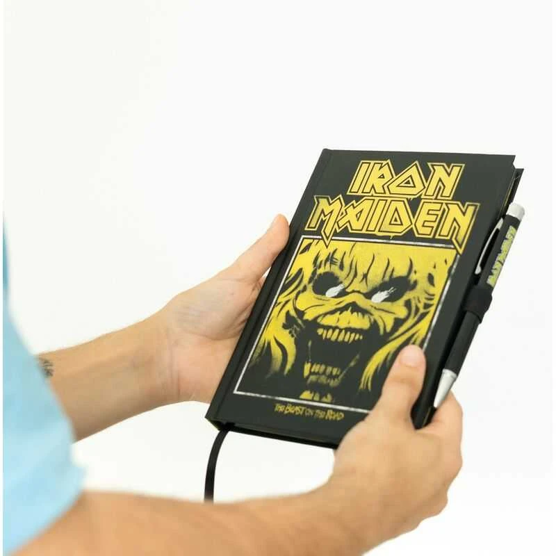 ERIK Iron Maiden A5 premium notebook + projector pen