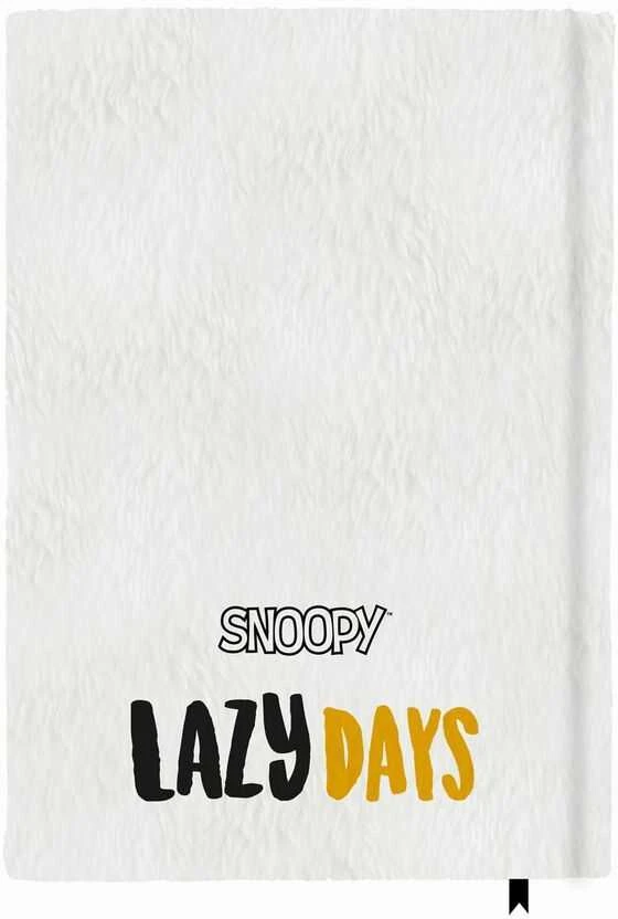 Snoopy - pliušinis užrašų knygelė / užrašinė A5 iš „Lazy Days“ kolekcijos