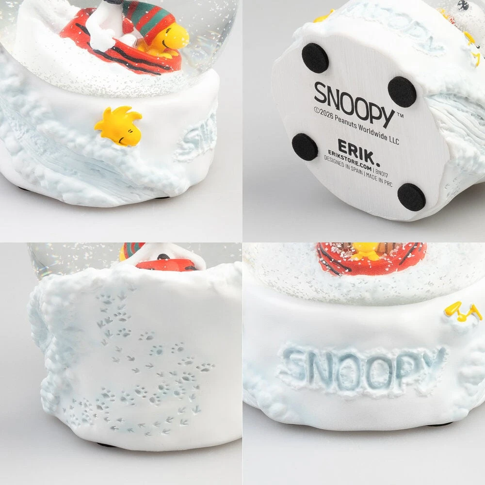 ERIK Snoopy stiklo sniego burbulas dovanų dėžutėje