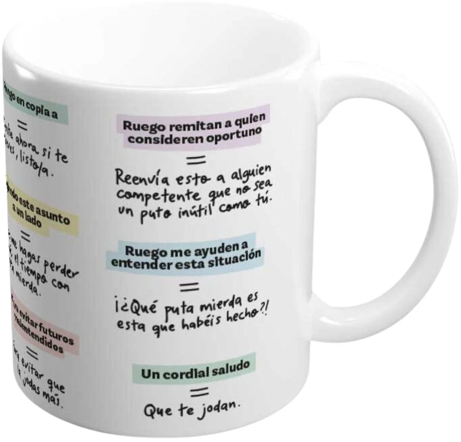 ERIK Pedrita Parker Como Escribir Email mug