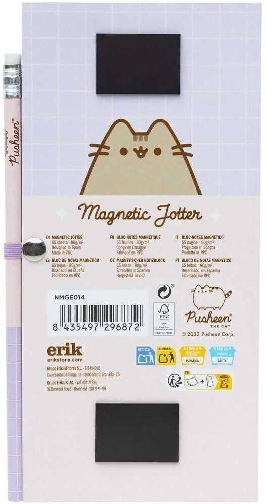 Pusheen - užrašų knygelė su šaldytuvo magnetu + pieštuku iš „Moments“ kolekcijos