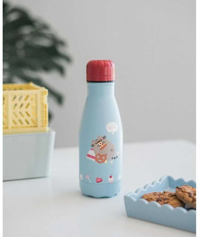 Pusheen - nerūdijančio plieno termo butelis iš „Purrfect Love“ kolekcijos, 260 ml