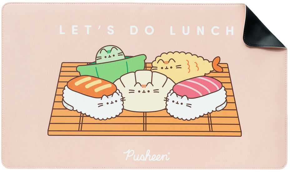 ERIK Pusheen PU odos stalo kilimėlis XXL, 60 × 35 cm