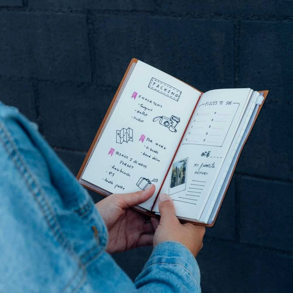 ERIK Rožinė Floyd travel notebook