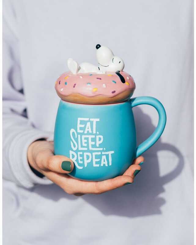 Gertuvė ERIK Snoopy Eat Sleep Repeat 3D mug 500ml