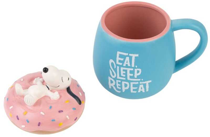 Gertuvė ERIK Snoopy Eat Sleep Repeat 3D mug 500ml