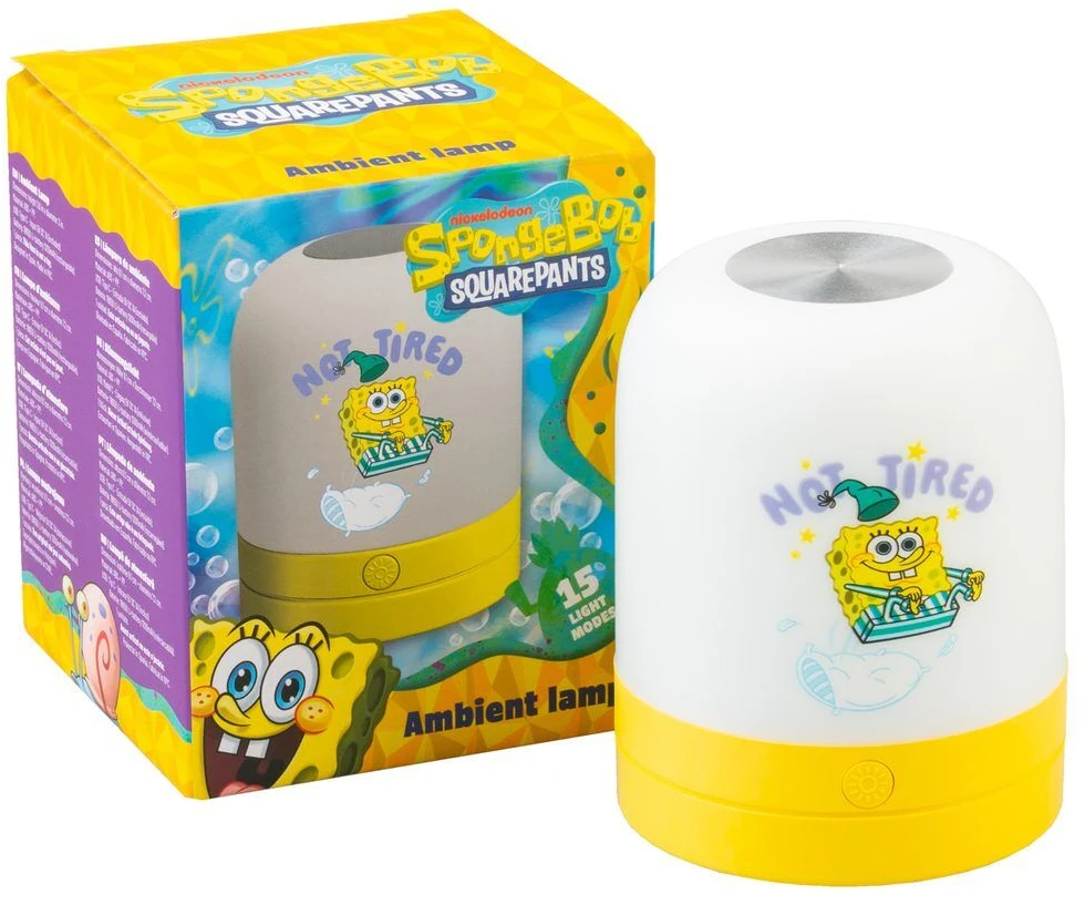 ERIK Belaidis LED naktinis šviestuvas Spongebob su USB-C