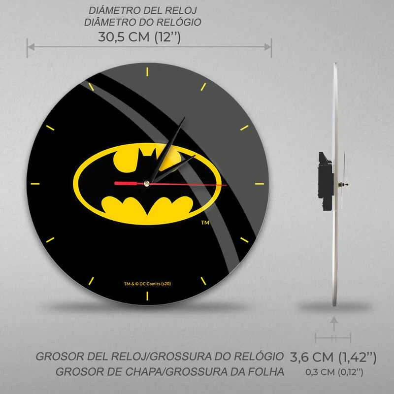 Sieninis laikrodis ERT Group Batman 004 DC Juoda
