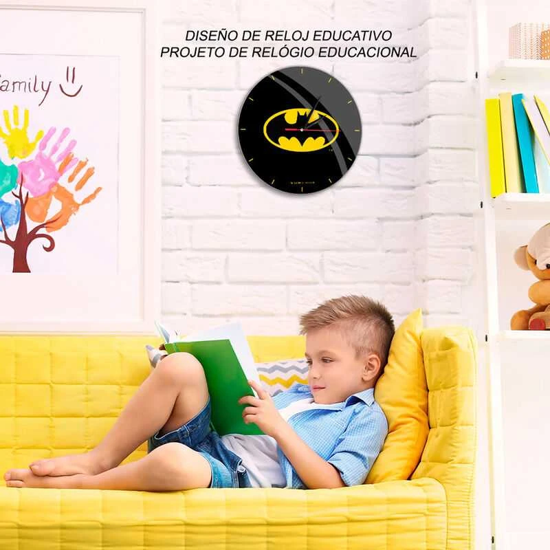 Sieninis laikrodis ERT Group Batman 004 DC Juoda