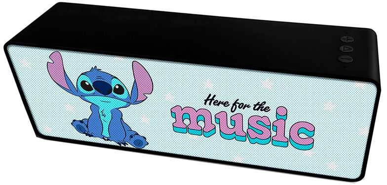 Stitch belaidė kolonėlė su užrašu