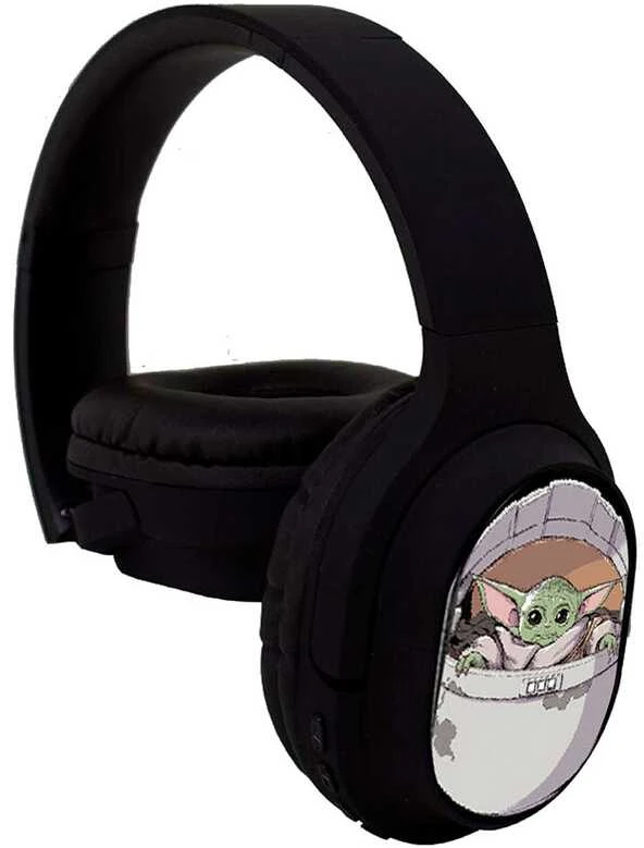 Ausinės su mikrofonu ERT Group Star Wars Baby Yoda 003 Juoda