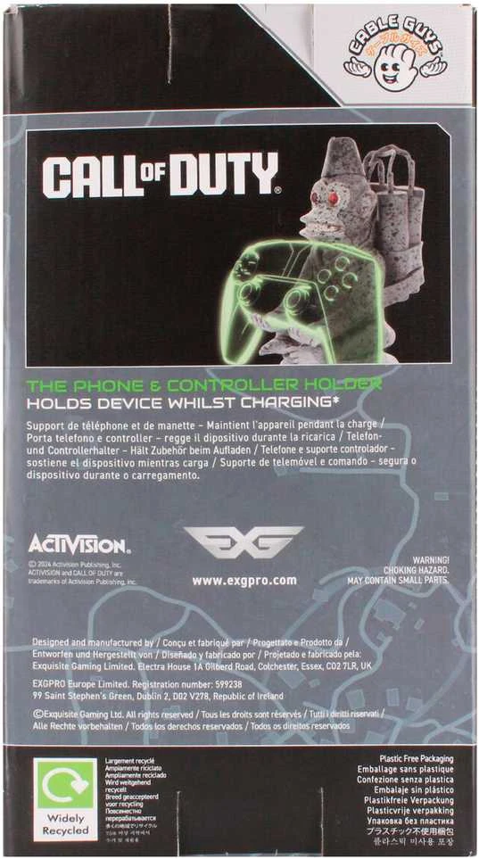 Exquisite Gaming Call of Duty Toasted Monkey Bomb figure clamping bracket Cable guy 21cm